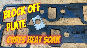 Cure Heat Soak - Intake Block Off Plate