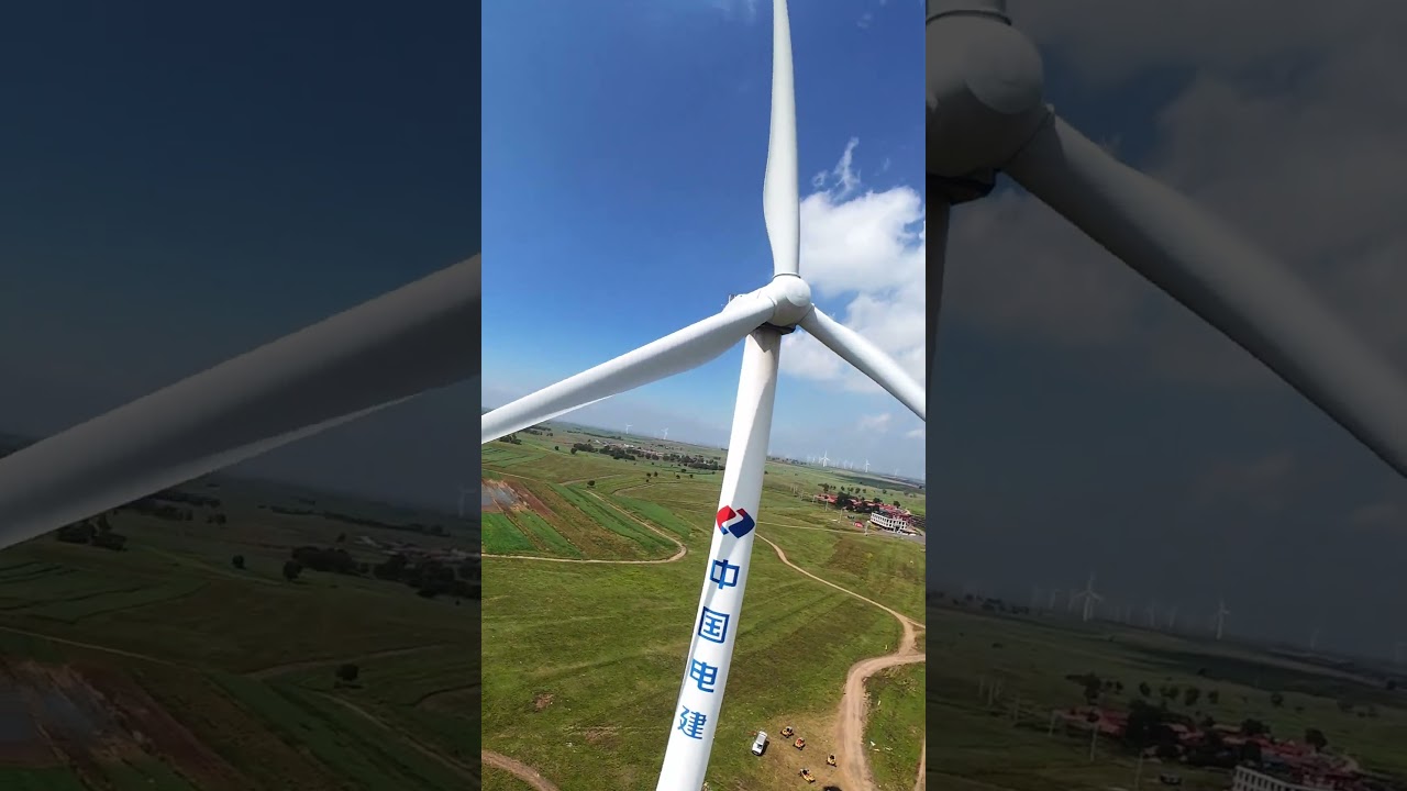 Very huge! This is the true size of wind turbine blades.