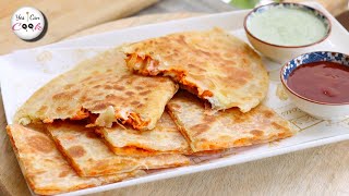 Chicken Cheese Paratha Recipe by (YES I CAN COOK)