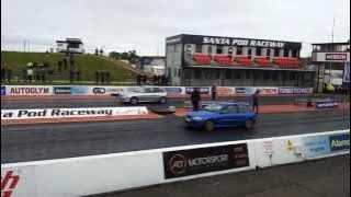 proton satria gti vxr blue santa pod 2012