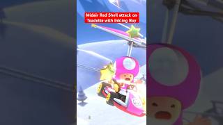 Mario Kart 8 Deluxe Midair Red Shell Attack On Toadette In Wii Dk Summit With Inkling Boy