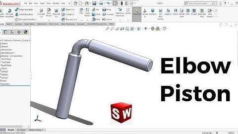 Solidworks Tutorial for Beginners: Part 8 | Elbow Piston | Cad Cam Design Tutorials