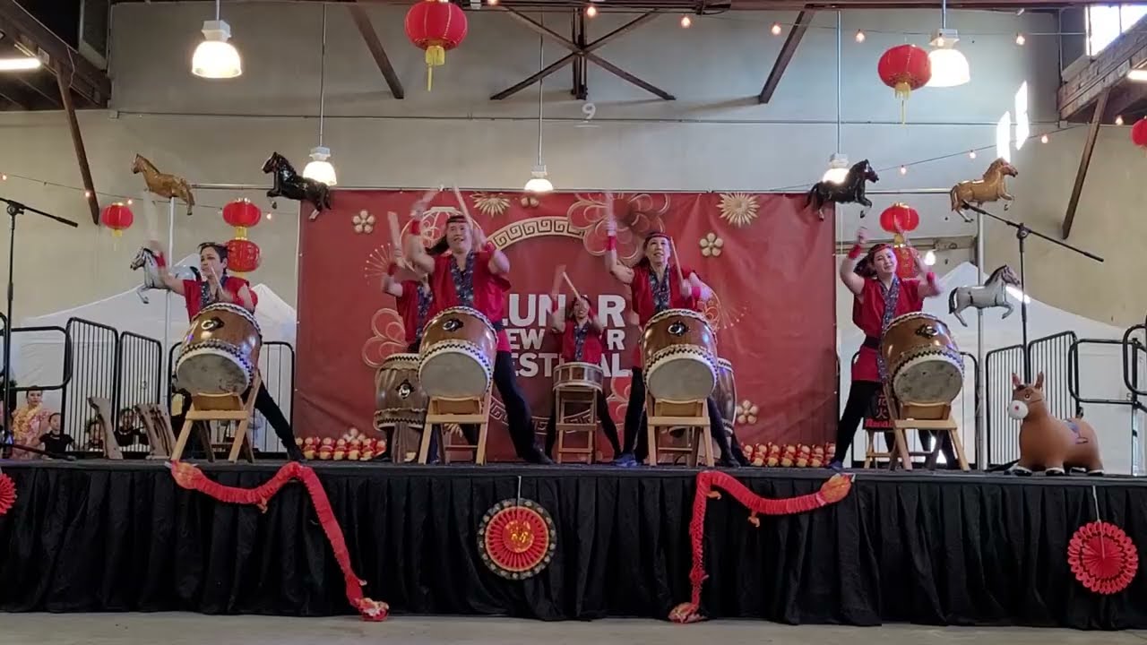 Hanabi Taiko - Mokosan.  Port of LA Lunar New Year Festival 2026
