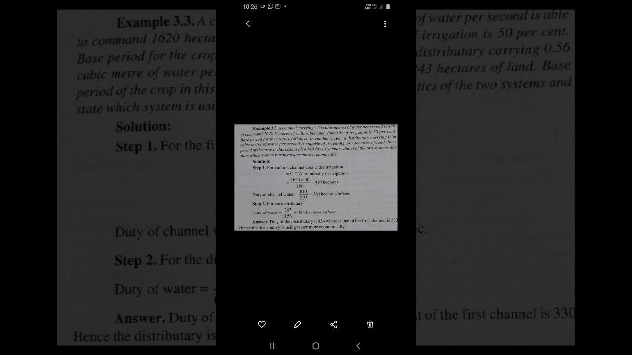 CE306 numerical on Intensity of irrigation by Tanu Sharma, SGVGPC Bharatpur