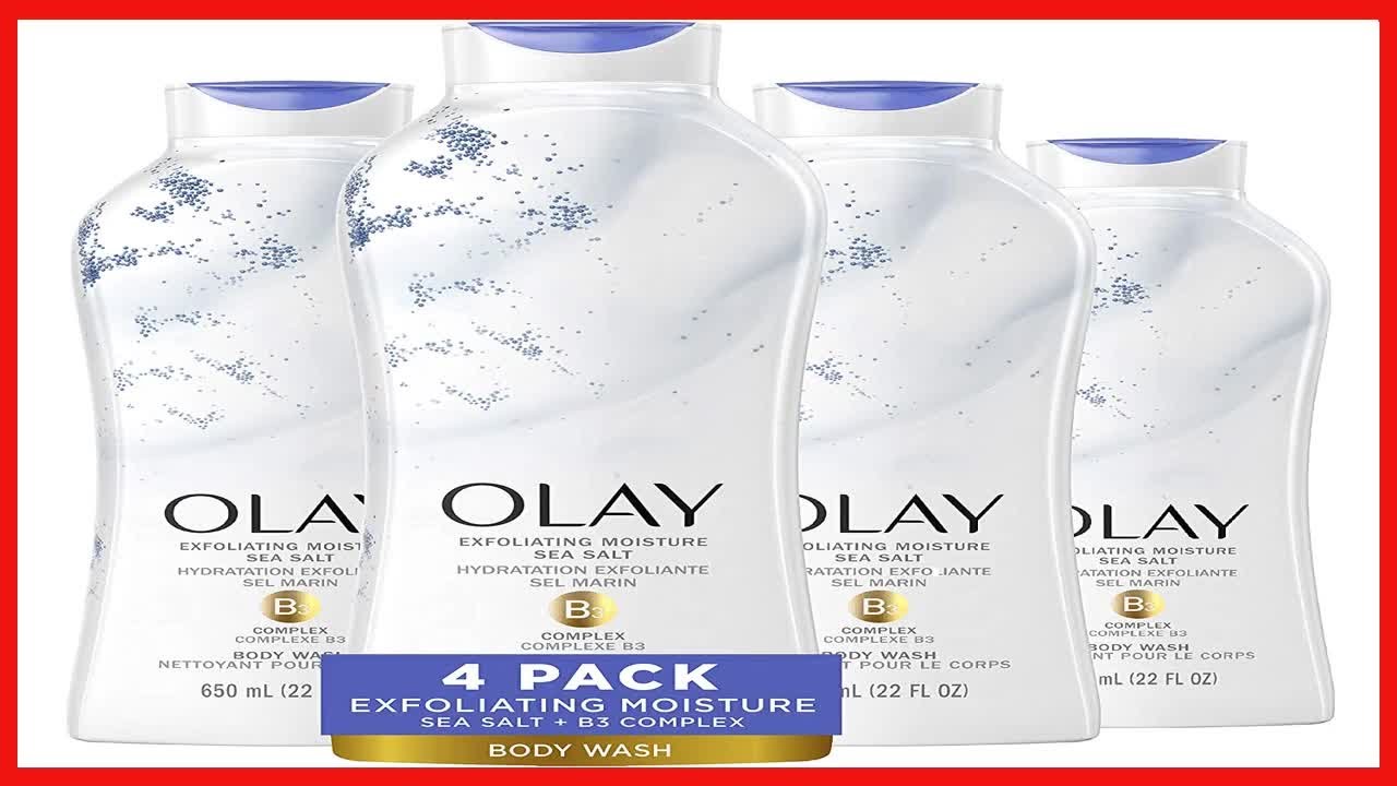 Great product -  Olay Daily Exfoliating with Sea Salts Body Wash, 22 oz, (4 Count)