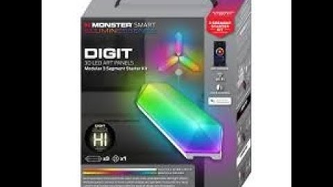 UNBOXING & REVIEWING ON THE MONSTER 3D DIGIT LIGHTS