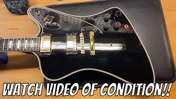 2017 Gibson Custom Shop Limited Run Firebird Custom Ebony Black