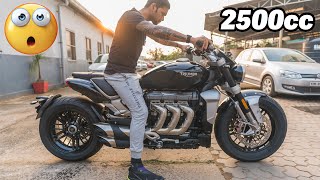 Triumph Rocket 3 R UNBOXING - THE BIG MONSTER 2500CC MOTORCYCLE 😱