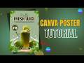 How to design Juice Poster in canva | Step by step and easy tutorial | @DSgraphix21