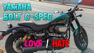 Foxxy Reviews: 2015 Yamaha Bolt CSpec  A Love / Hate Relationship