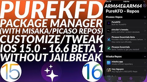 PureKFD: Customize/Tweak iOS No Jailbreak iOS 15-16.5 & 16.6b1 | Supports Misaka/Picaso Repos | 2023