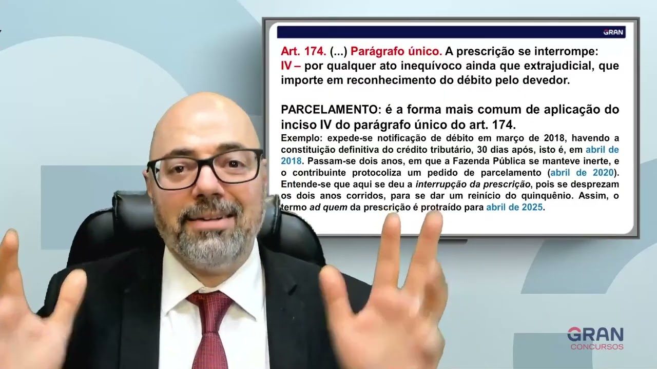 69   Prescrição Tributária V