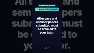 📌 Repeat This Sentence! | All essays and seminar papers submitted ... | GoPTE #Shorts