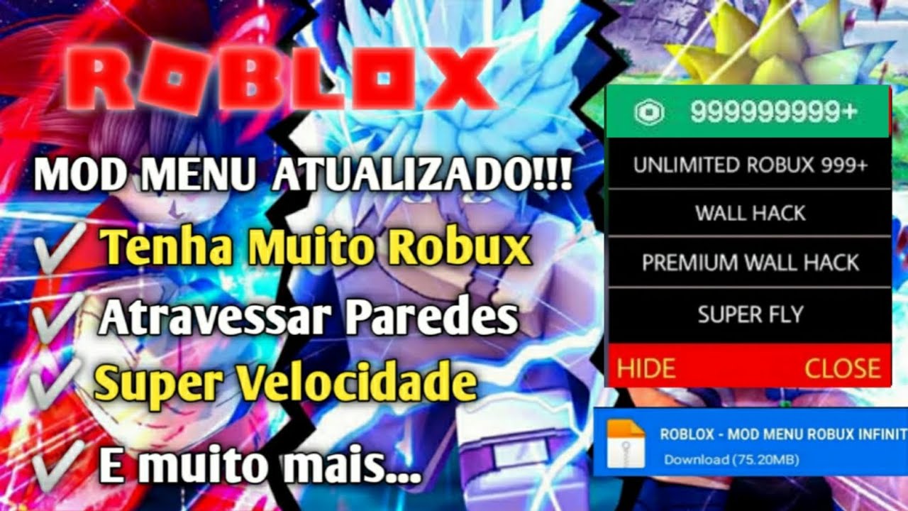 MOD MENU ROBLOX!! O MELHOR MOD ATUALIZADO