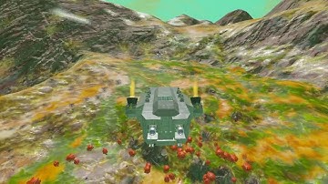 Space Engineers: Planatery landing with rotors (VTOL)