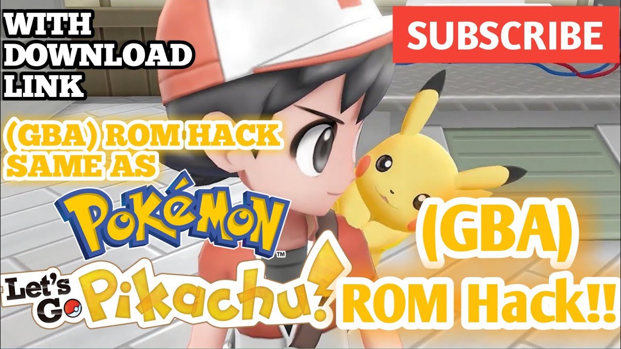 (GBA) Rom Hack Same as PokemonLet's Go Pikachu PokemonThunder