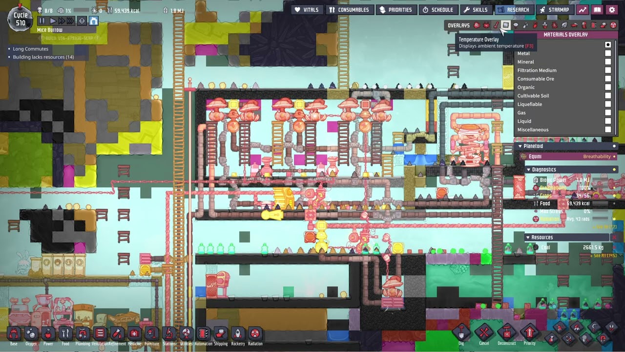 Oxygen Not Included day 8 : Atmosphere control