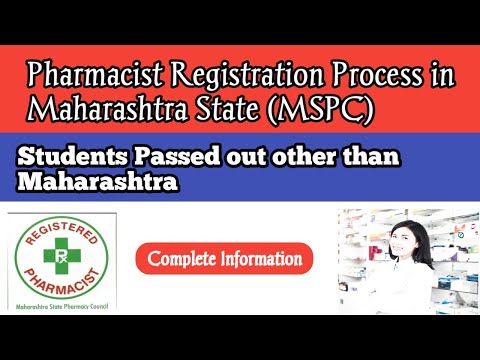Pharmacist Registration Process in MSPC for Other than Maharashtra States.