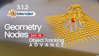 Day 15- Advance Object Tracking Animation through Geometry Nodes in Blender 3d - Avtar Dohla screenshot 5