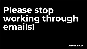 Stop emails - there is a better way