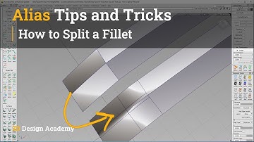 Alias Tips and Tricks 22 - How to Split a Fillet