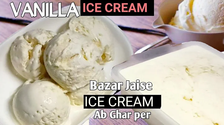 Homemade Vanilla Ice Cream Recipe (Only 3 Ingredients) | No Eggs | No Ice Cream Machine