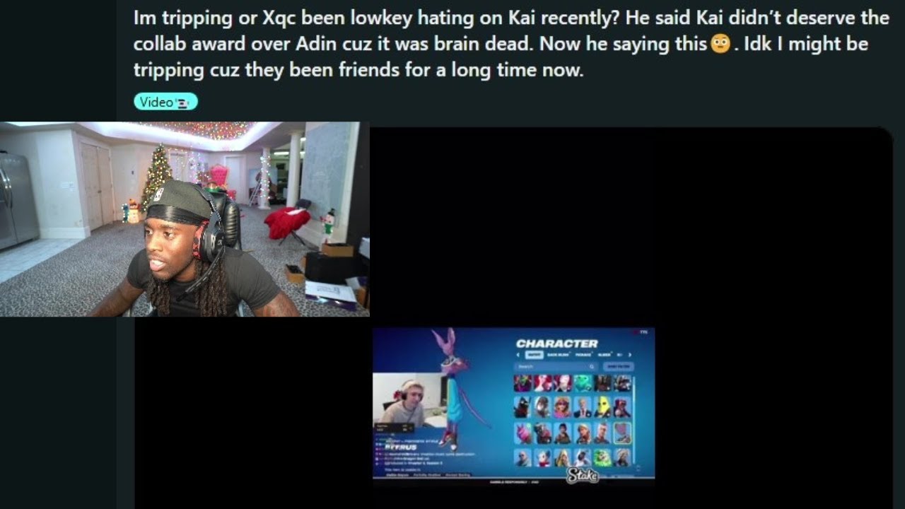 Kai Cenat Speechless Reacting to xQc saying "He Cries for Subs" - YouTube