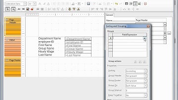 LibreOffice Base (68) Reports from Design View