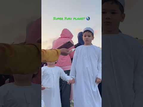 صلاة العيد اطفال مسلم المسجد