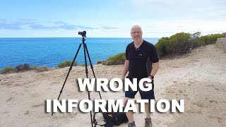 WRONG INFORMATION IN PHOTOGRAPHY PLANNING