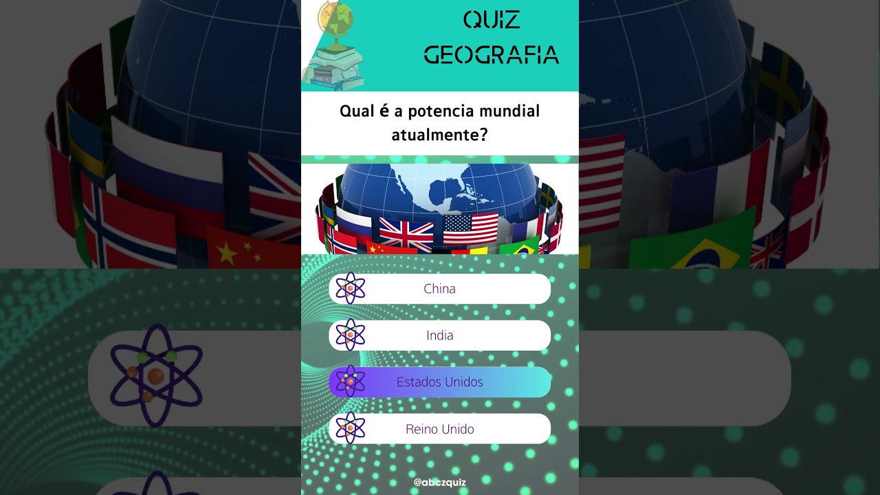 QUIZ DE GEOGRAFIA #quiz #quiztime #quizchallenge #quizdegeografia #con