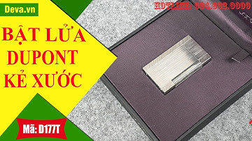 Bật lửa Dupont kẻ xước màu bạc D177T |Giá: 1.500.000Đ