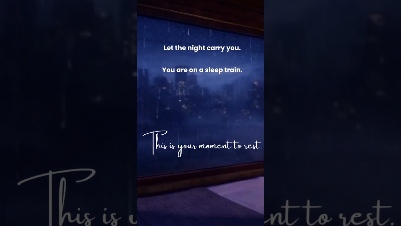 Train and rain sound for instant deep sleep and relaxation 