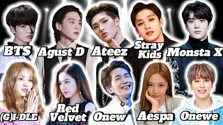 Реакция на Stray Kids, BTS, Ateez, Agust D, Monsta X, (G)I-DLE, Aespa, Red Velvet, Onew, Onewe