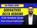 ICAI Module Ques 22 | Mr. Dayal | Derivatives Delta Hedging AFM | Best explanation | CA Nikhil Monga