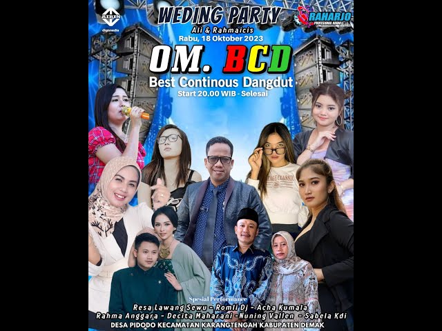 BCD Best Countinous Dangdut / LIVE PIDODO DEMAK  / RAHARDJO AUDIO class=