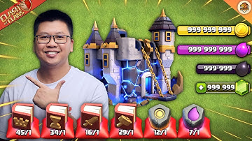 Dùng Hết Tiền Nâng Cấp Nhà Chính TH18 Trong Clash of clans | Akari Gaming