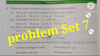 problem Set 7 | Maths 2 | std 9