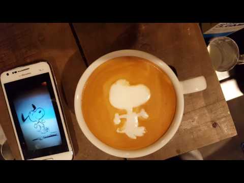 Today S Latteart Snoopy スヌーピー ラテアート Youtube