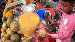 This Small Boy Make Extreme Beler Juice Bengali Beler Shorbot Making Amazing Skills Bdstreetfood