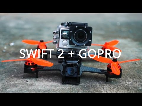racing drone with gopro mount