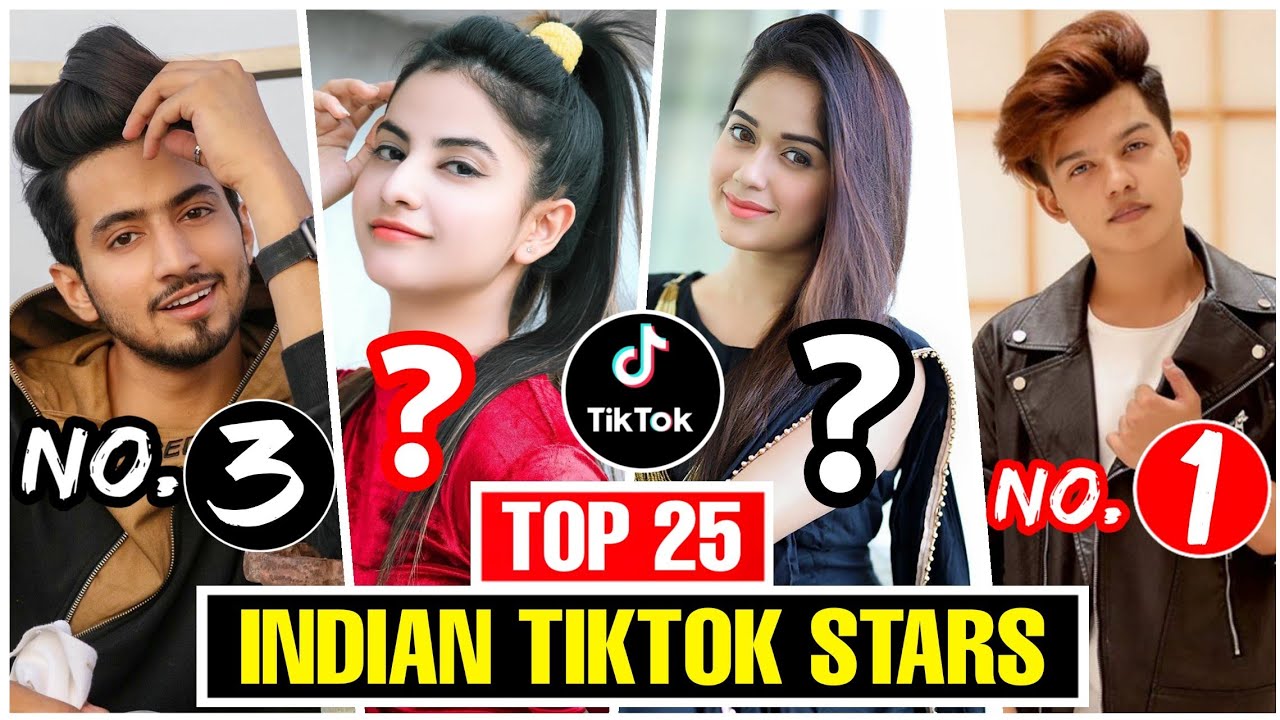 Top 25 Indian Famous Tik Tok Stars Names Top Popular Tik Tok Girls Boys Youtube