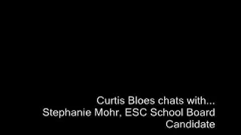 Curtis Bloes chats with    Stephanie Mohr