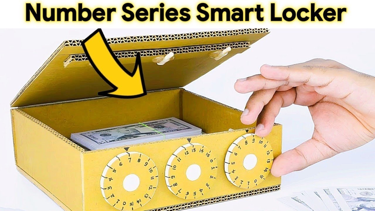 How to make safe Locker with Cardboard | Diy Craft with Cardboard by ...