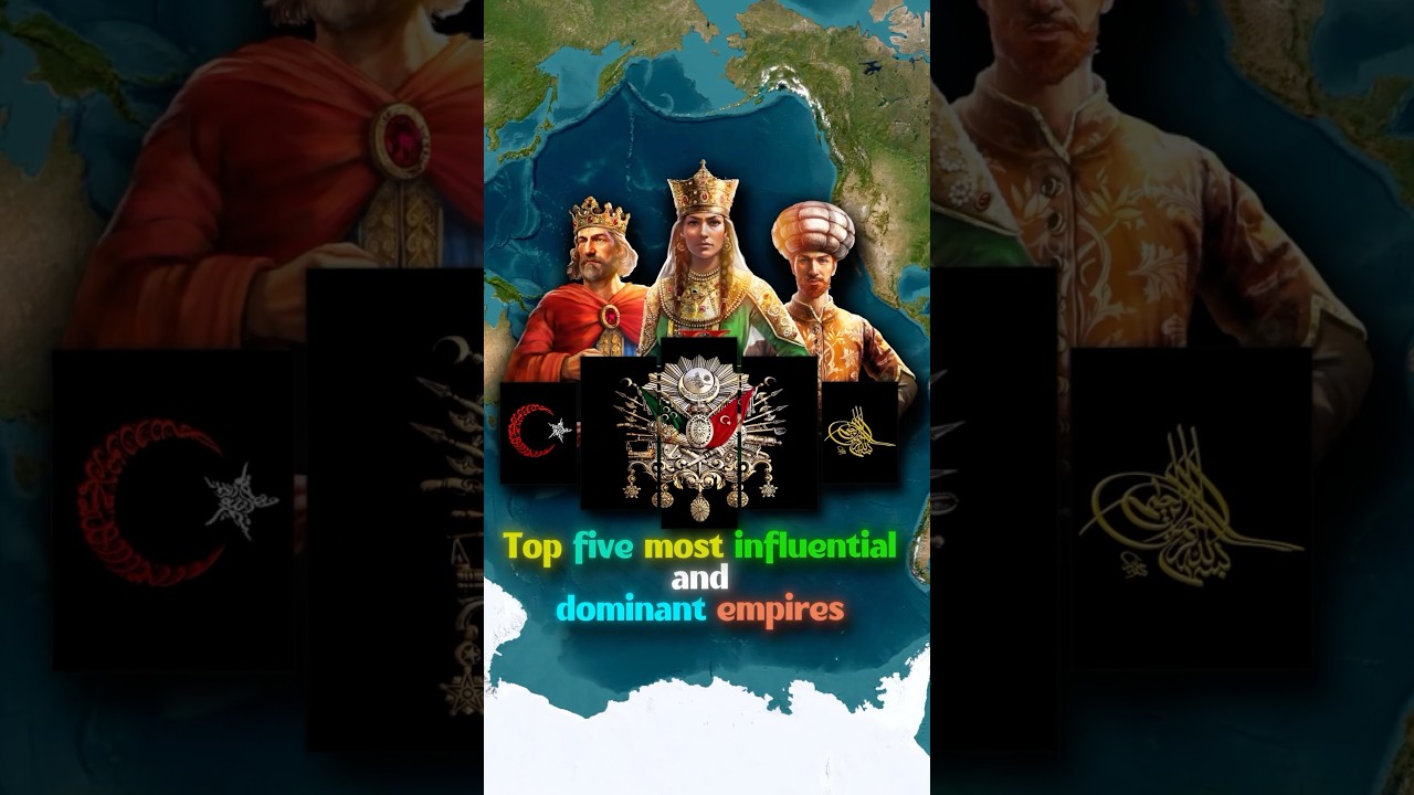 Top 5 Most Dominant Empires! 🌎 #history #empires #geography #ancientcivilizations #shorts #kingdom
