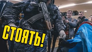 Побег от охраны через ШАХТУ ЛИФТА, приехала полиция