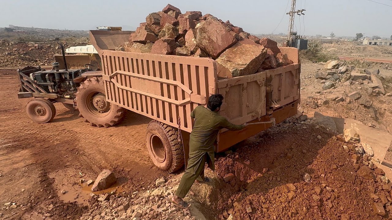Fully Loaded Trolley with Giant Rocks | Extreme Hopper Jam & Crushing Action 2026 #stonecrusherplant