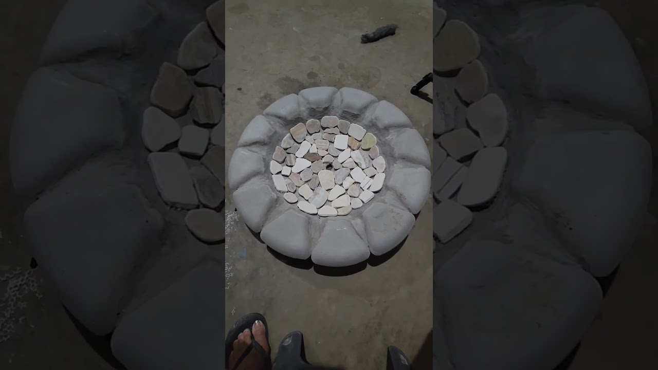 how to make concrete/cement birdbath #birdbath#diy#garden