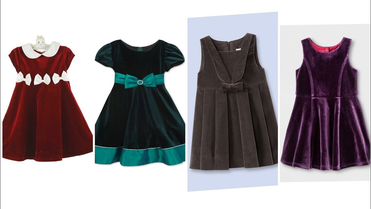 velvet baby frock