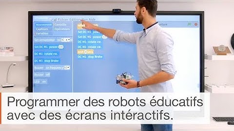 Comment utiliser un écran interactif tactile pour programmer des robots éducatifs ?